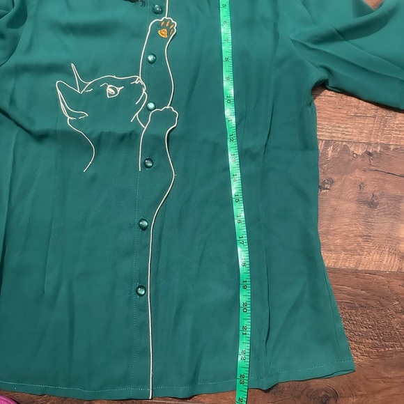 Snow Bird Cat Blouse by Banned Retro - Picture 10 of 12
